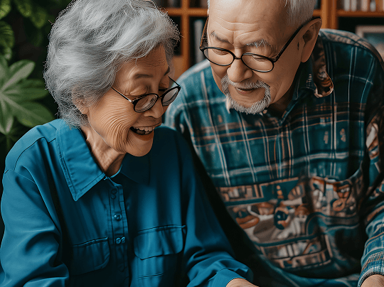 two old person image
